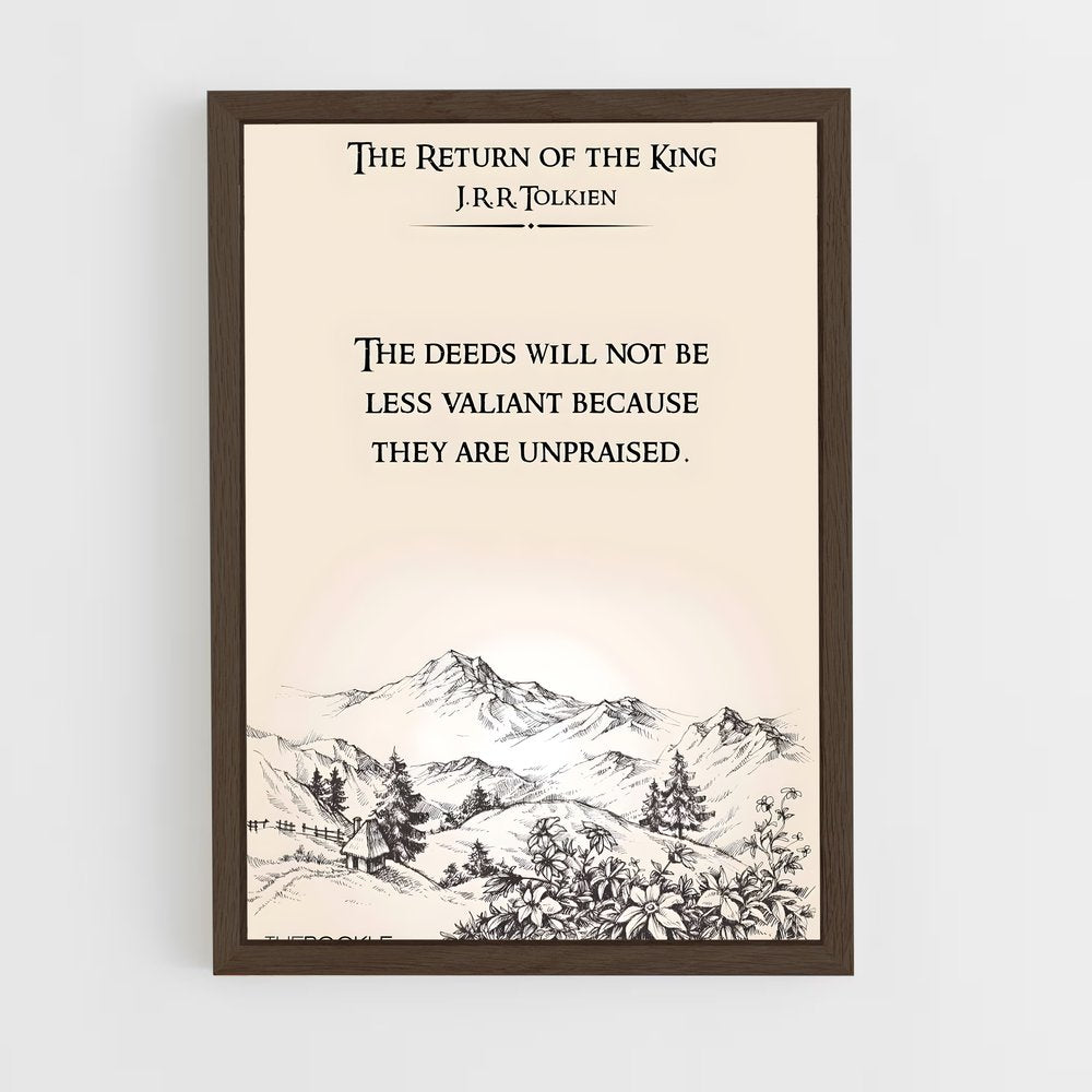 ap-j r r tolkien-5 cadre Bois foncé