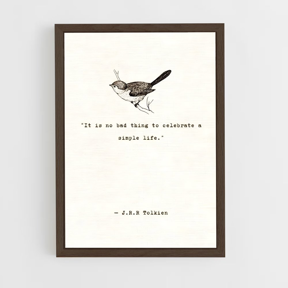 ap-j r r tolkien-6 cadre Bois foncé