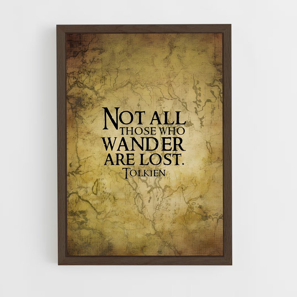 ap-j r r tolkien-8 cadre Bois foncé