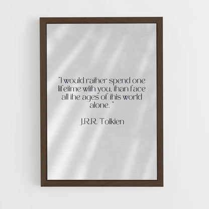 ap-j r r tolkien-9 cadre Bois foncé