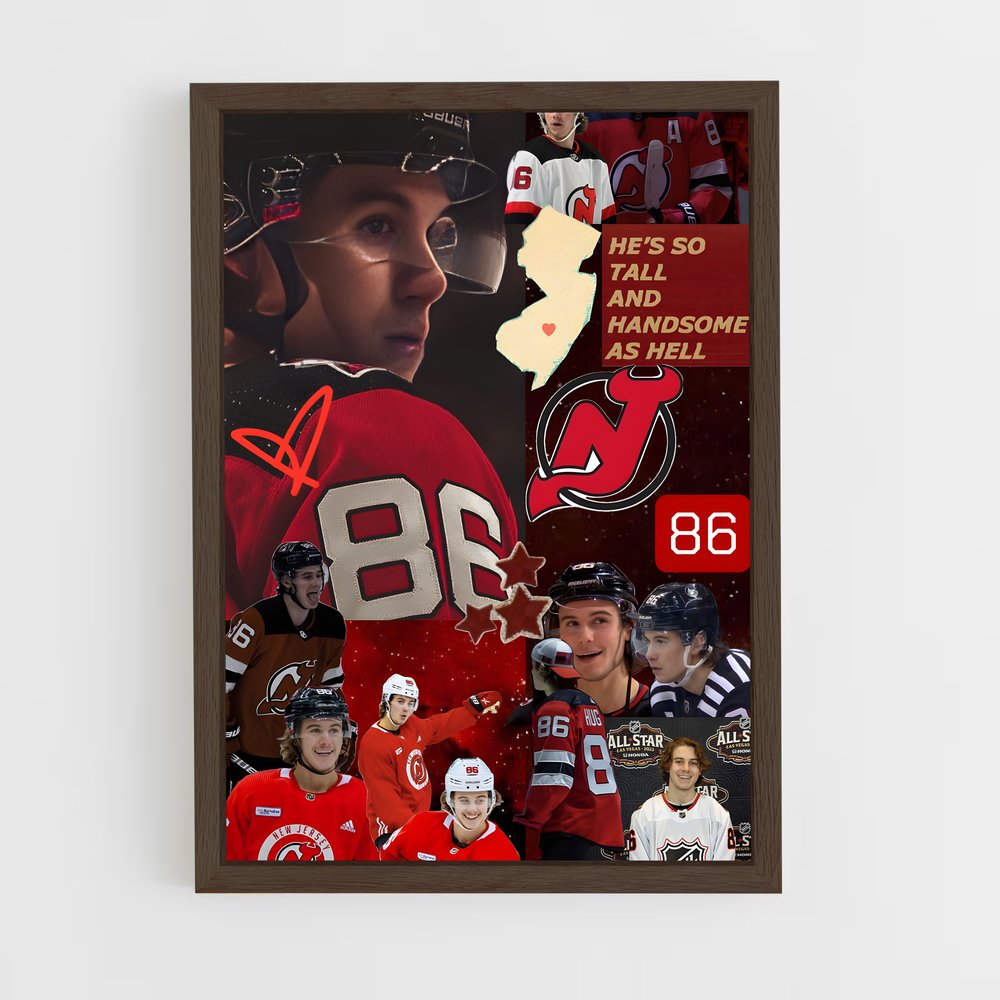 ap-jack hughes-6 cadre Bois foncé