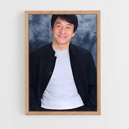 ap-jackie chan-5 cadre Bois clair