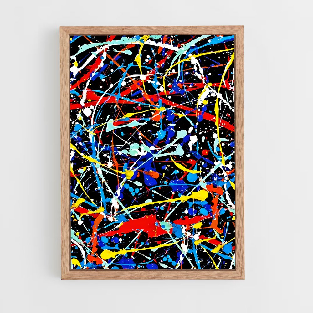 ap-jackson pollock-2 cadre Bois clair