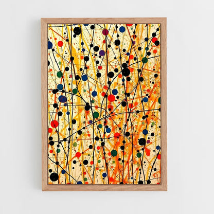 ap-jackson pollock-3 cadre Bois clair
