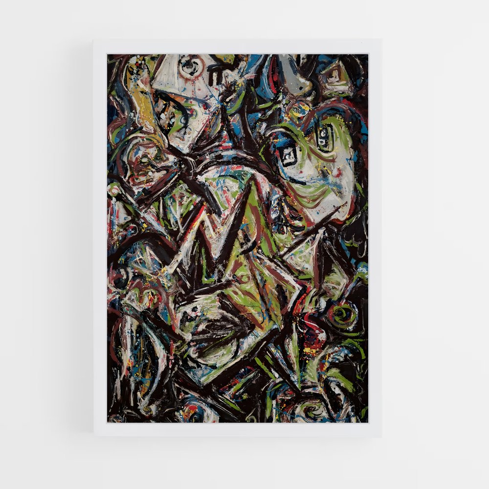 ap-jackson pollock-4 cadre Blanc
