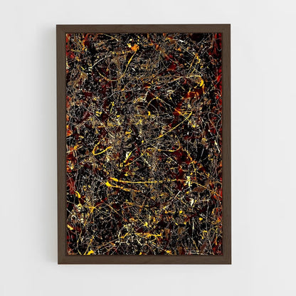 ap-jackson pollock-7 cadre Bois foncé