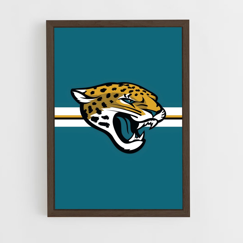 ap-jacksonville jaguars-4 cadre Bois foncé