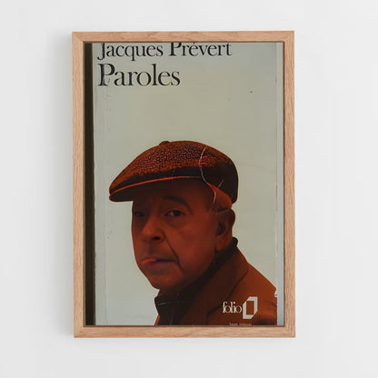 ap-jacques prevert-3 cadre Bois clair