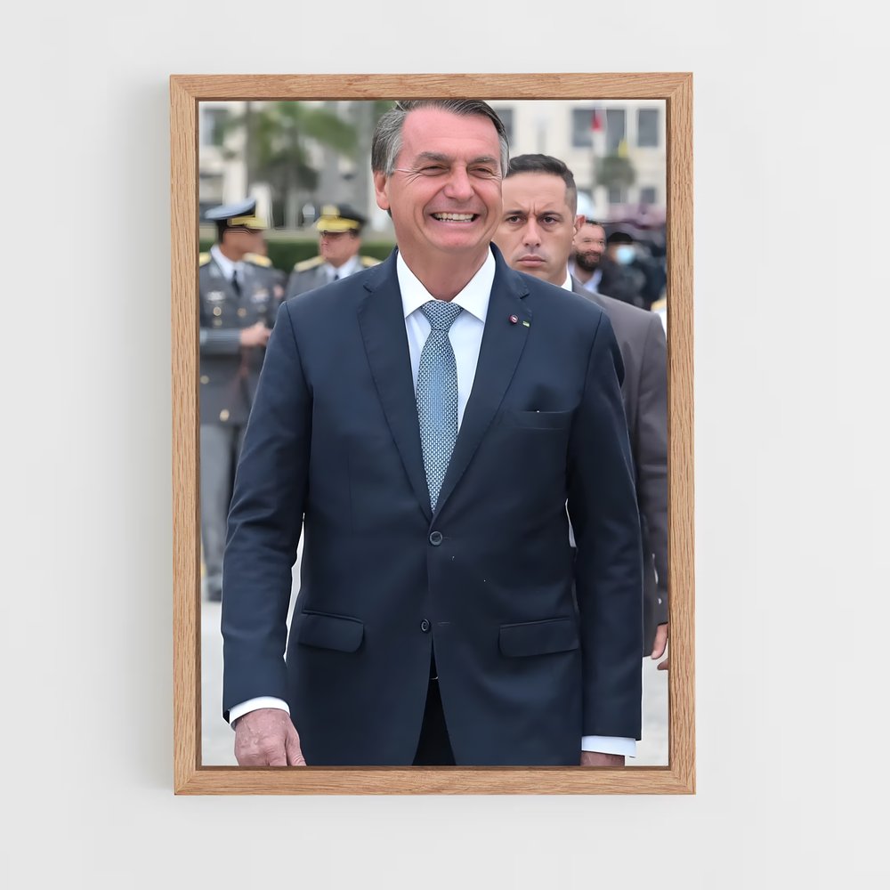 ap-jair bolsonaro-2 cadre Bois clair