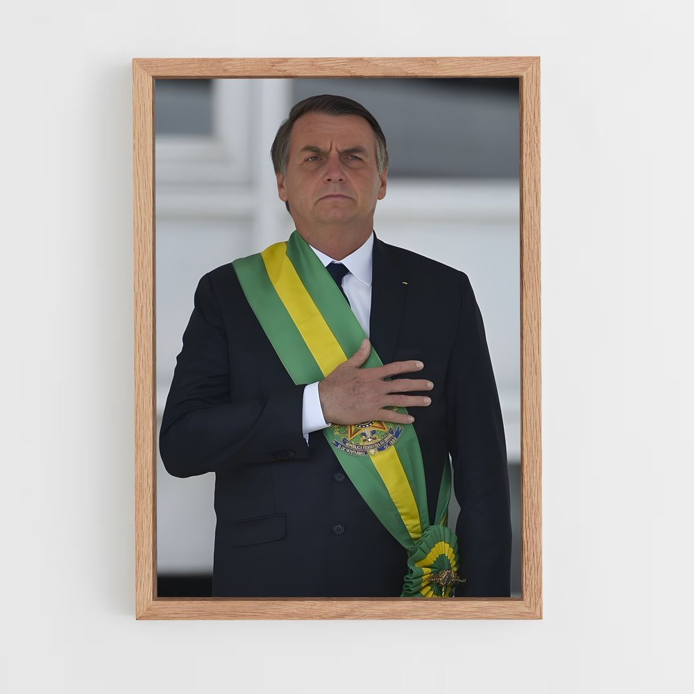 ap-jair bolsonaro-3 cadre Bois clair