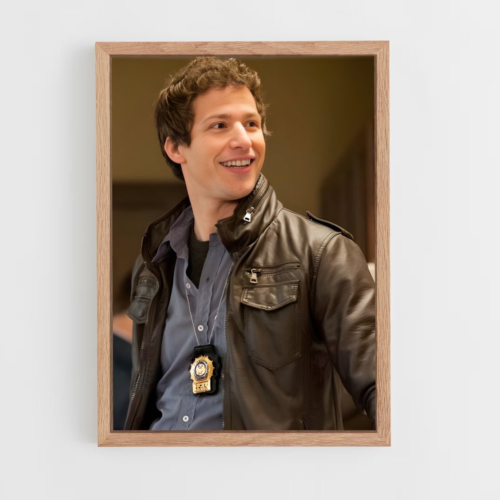 ap-jake peralta-1 cadre Bois clair