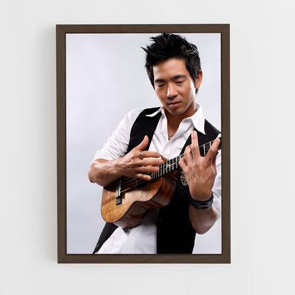 ap-jake shimabukuro-3 cadre Bois foncé