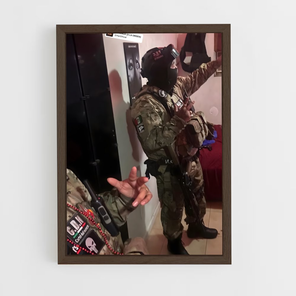 ap-jalisco cartel-2 cadre Bois foncé