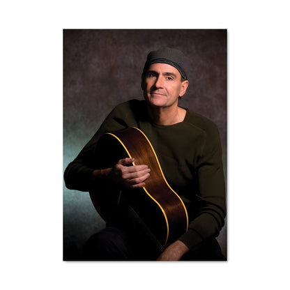 Poster Guitariste en Vert