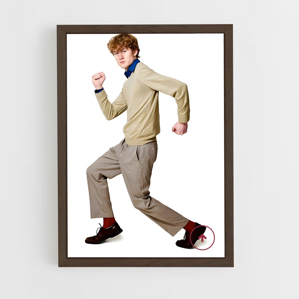 ap-james acaster-3 cadre Bois foncé