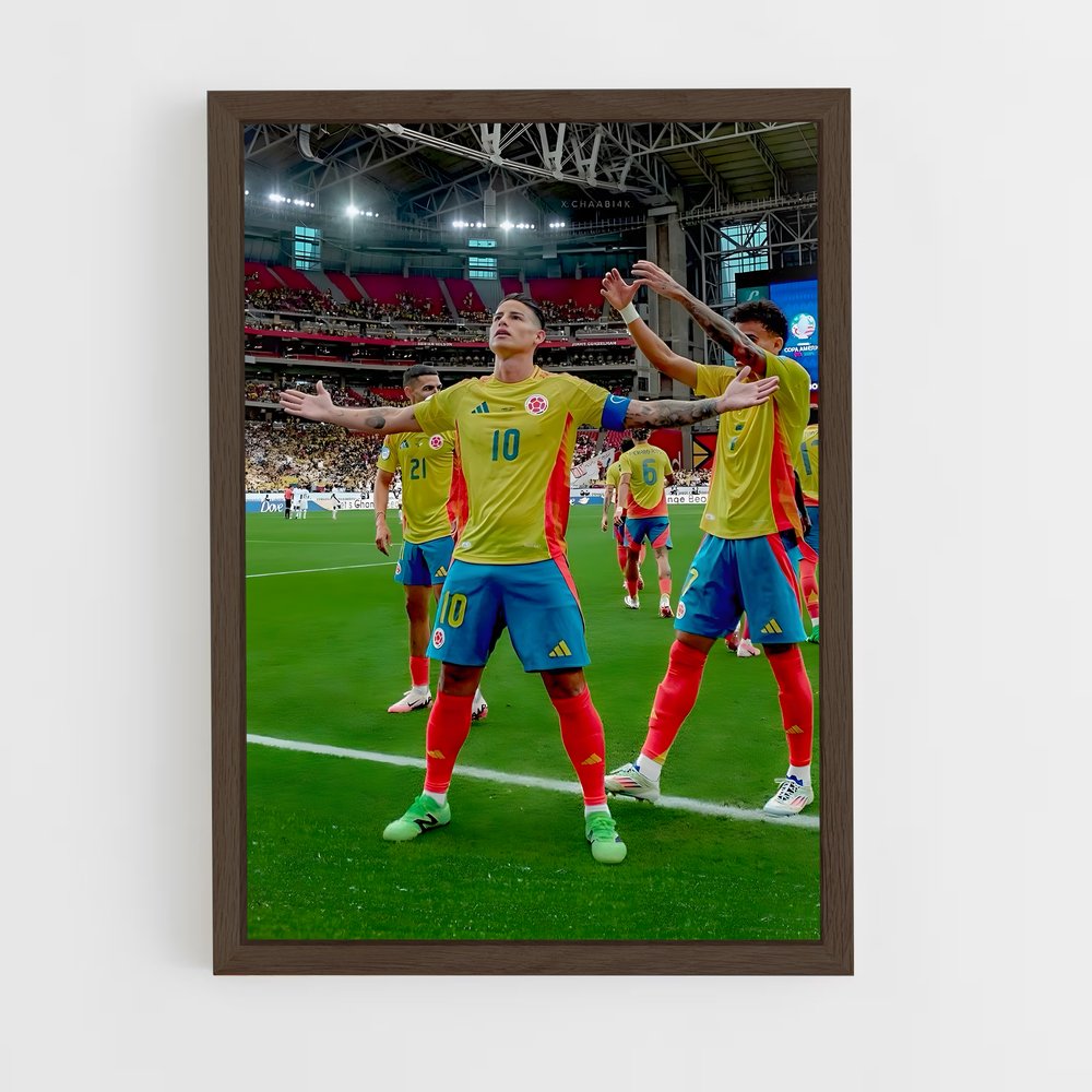ap-james rodriguez-4 cadre Bois foncé