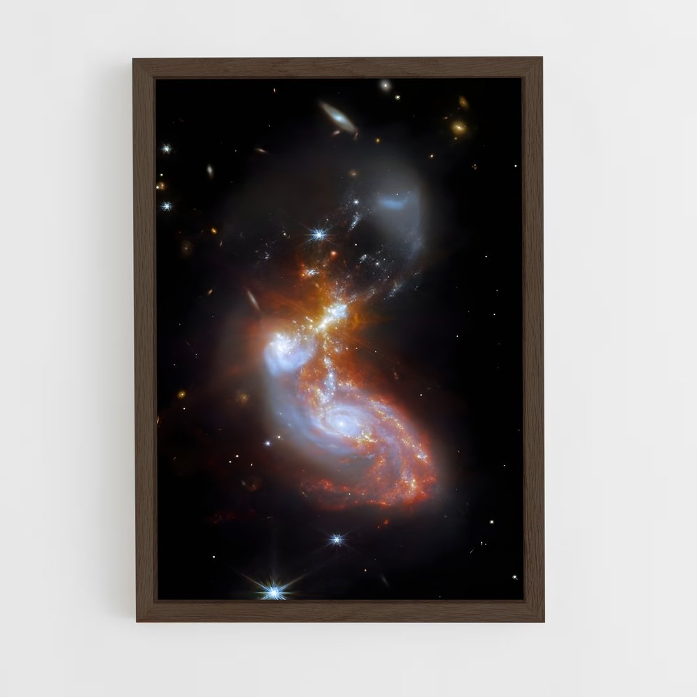 ap-james webb telescope-24 cadre Bois foncé