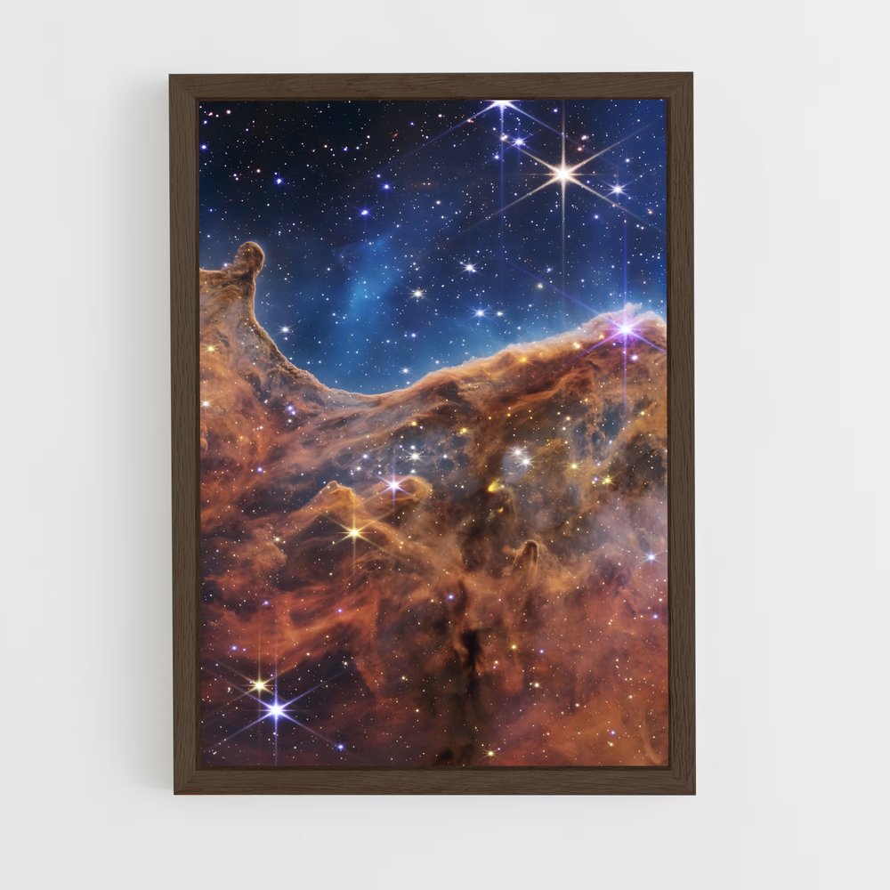 ap-james webb telescope-7 cadre Bois foncé