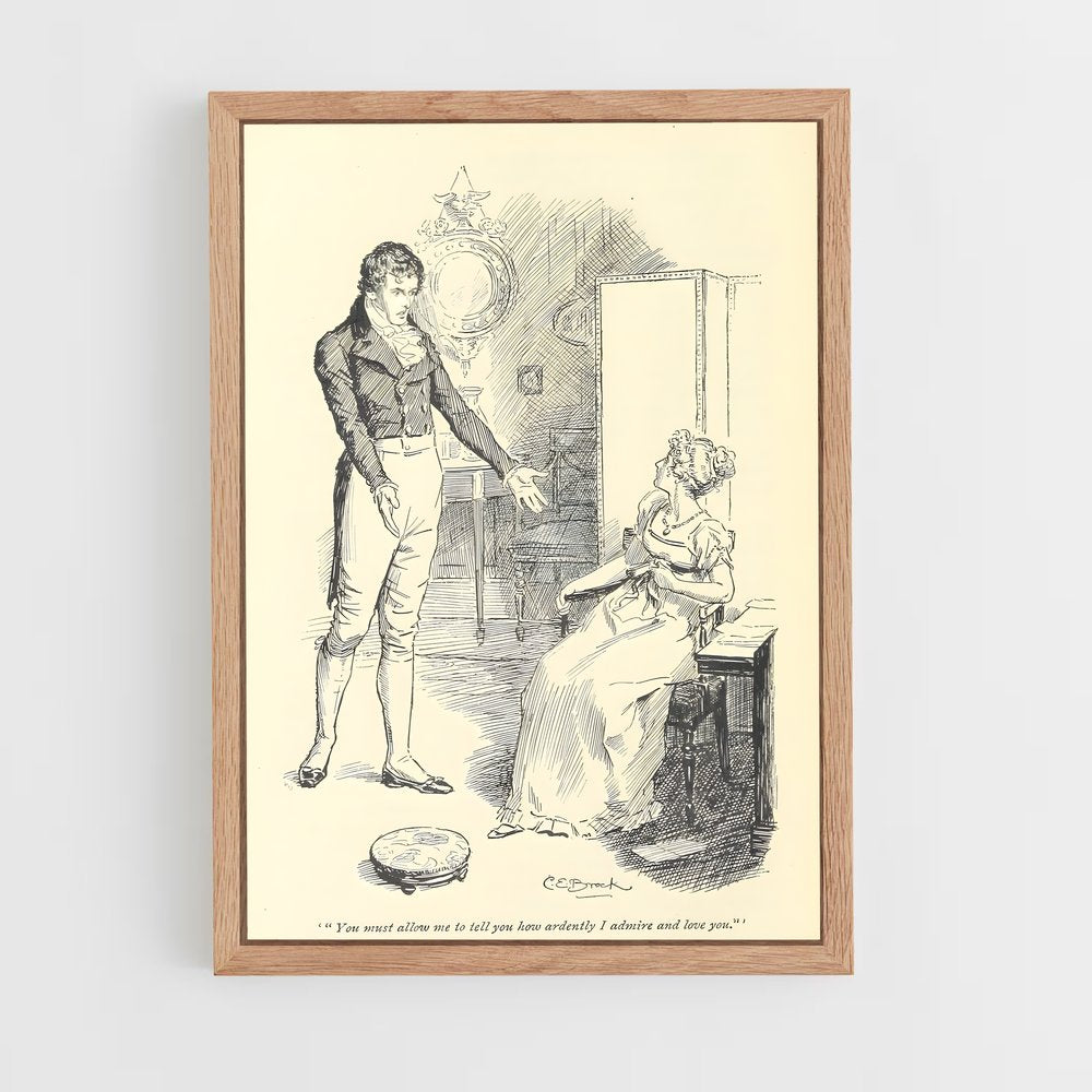 ap-jane austen-5 cadre Bois clair