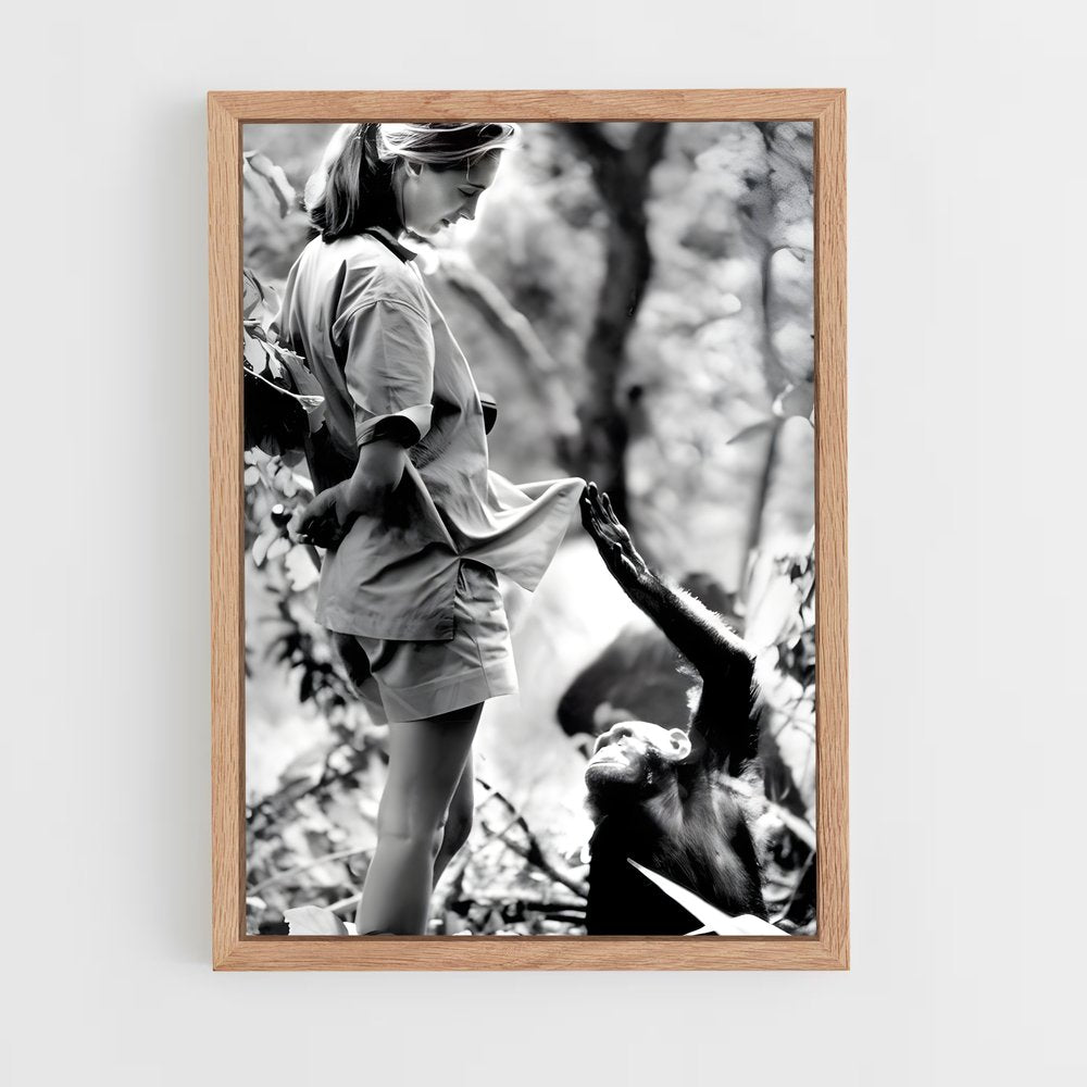 ap-jane goodall-3 cadre Bois clair