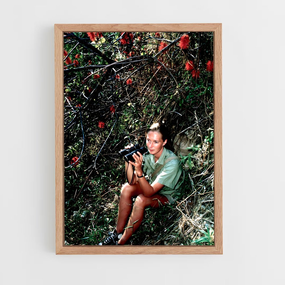 ap-jane goodall-4 cadre Bois clair