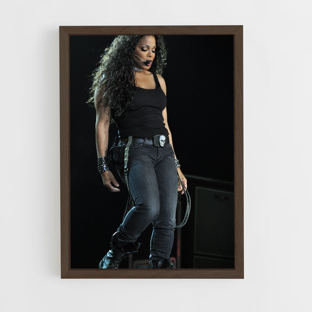 ap-janet jackson-6 cadre Bois foncé