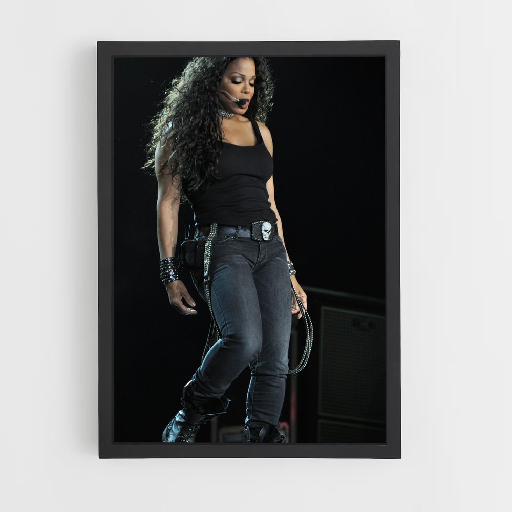 ap-janet jackson-6 cadre Noir