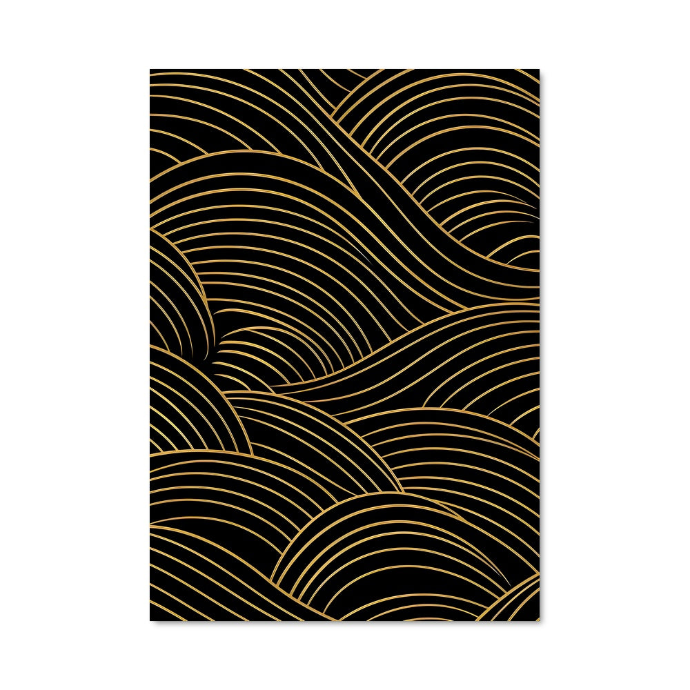 Poster Vagues Enlacées