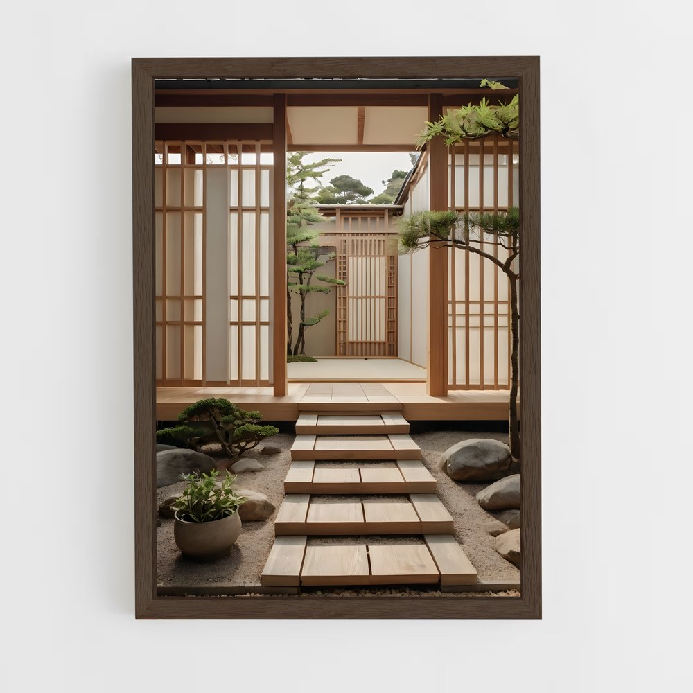 ap-japanese architecture-10 cadre Bois foncé