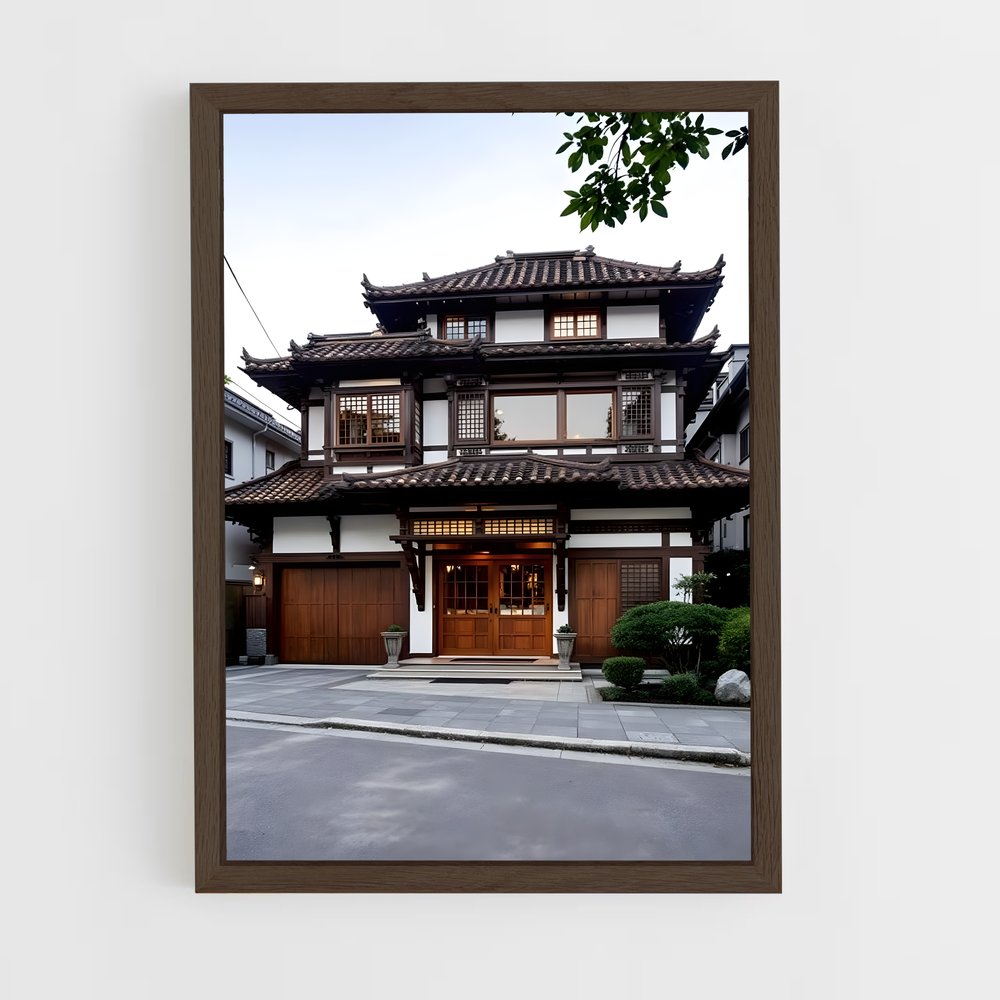 ap-japanese architecture-14 cadre Bois foncé
