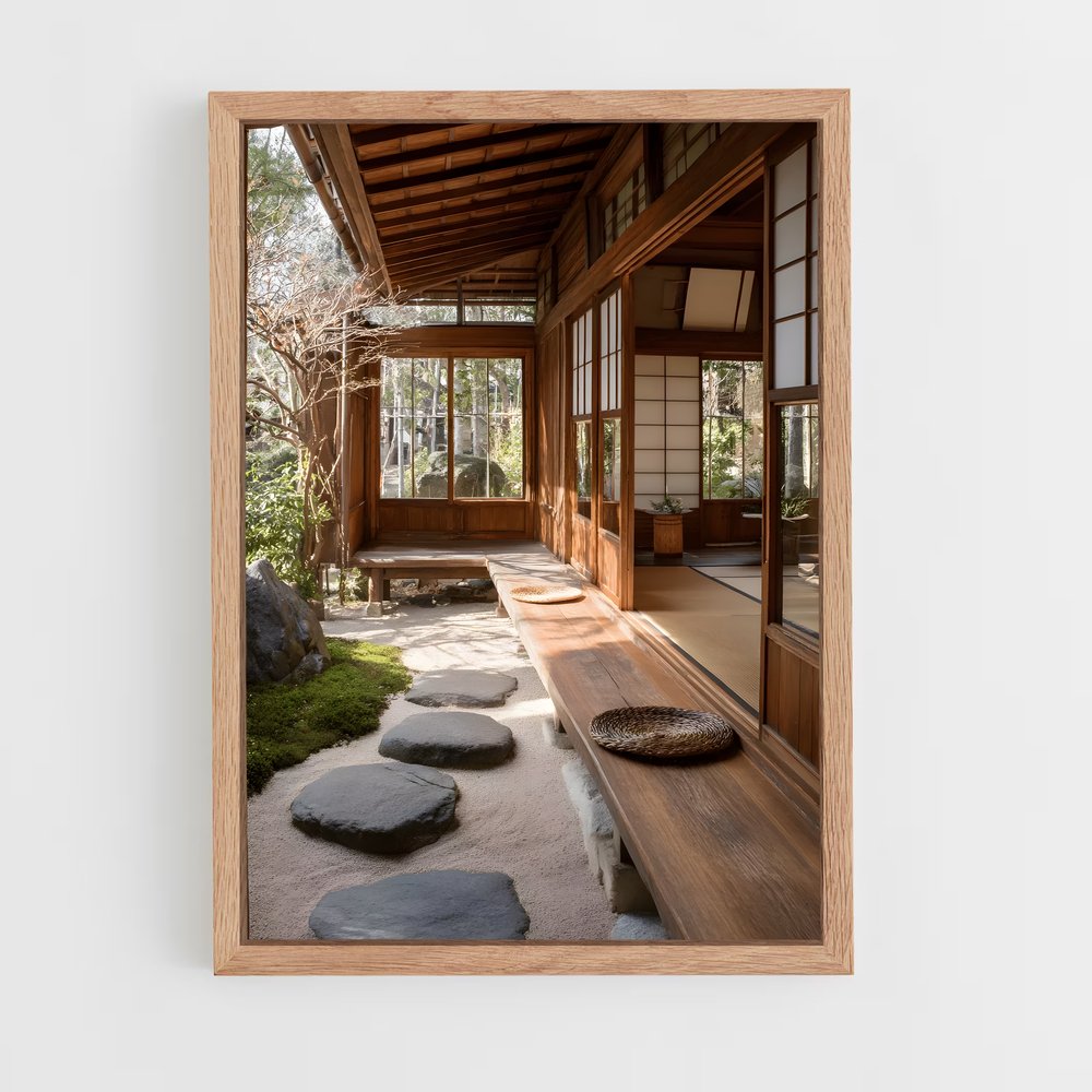 ap-japanese architecture-2 cadre Bois clair