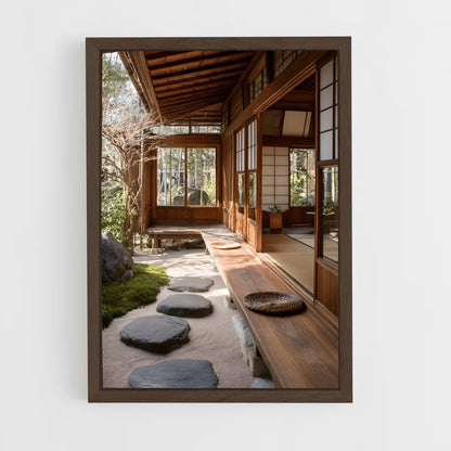 ap-japanese architecture-2 cadre Bois foncé