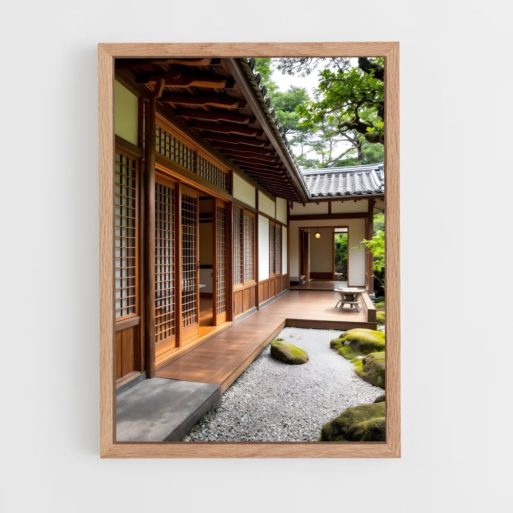 ap-japanese architecture-3 cadre Bois clair