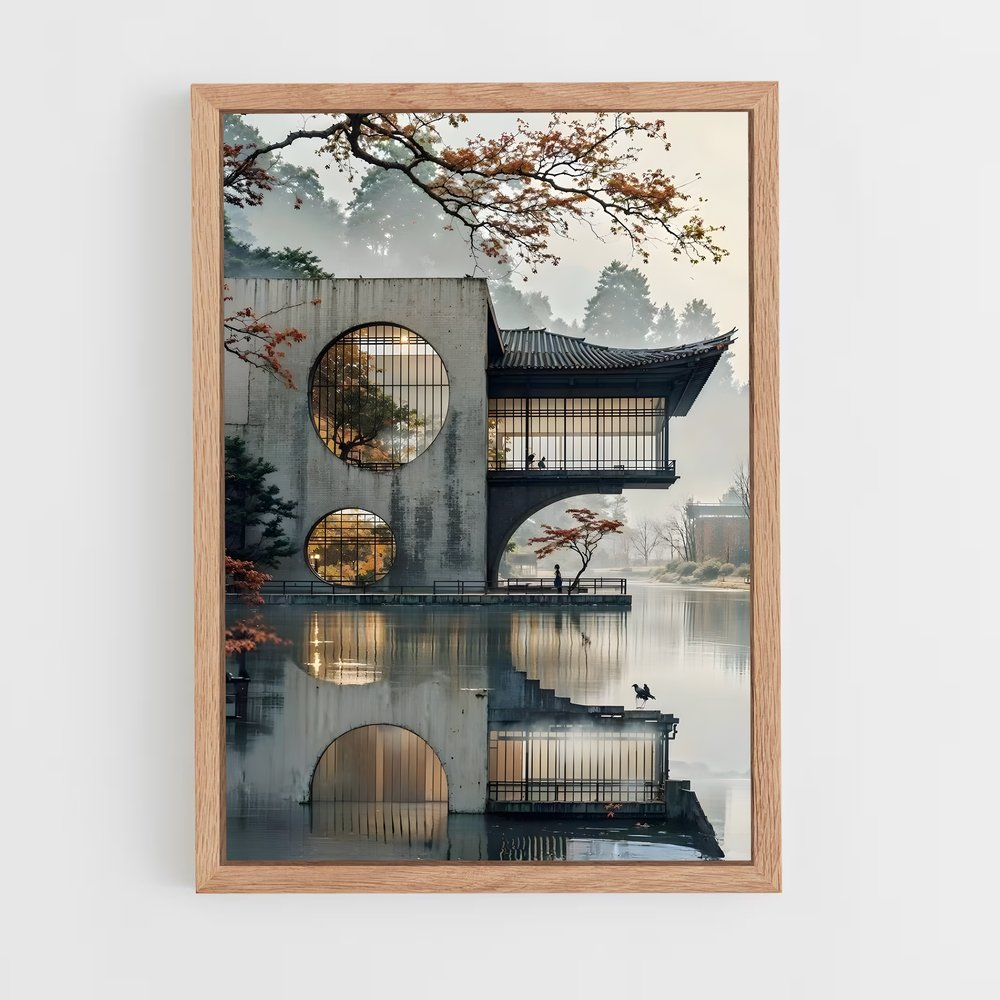 ap-japanese architecture-4 cadre Bois clair