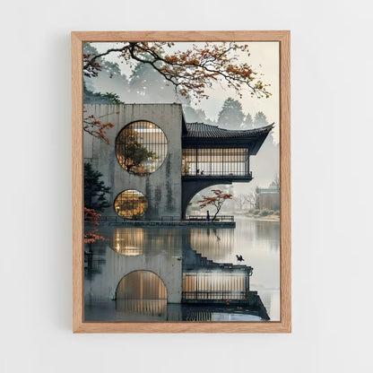 ap-japanese architecture-4 cadre Bois clair