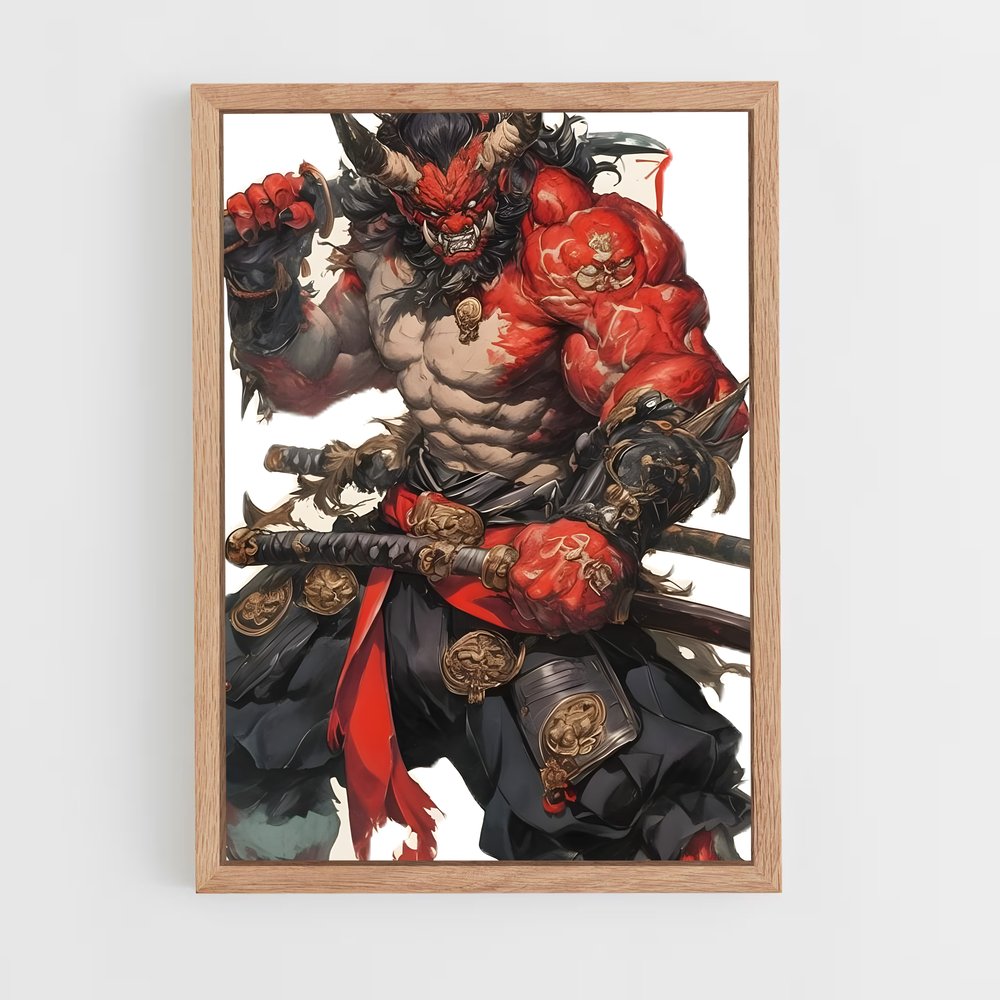 ap-japanese demons-2 cadre Bois clair