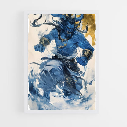 ap-japanese demons-5 cadre Blanc