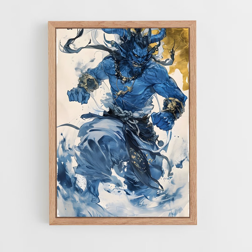 ap-japanese demons-5 cadre Bois clair