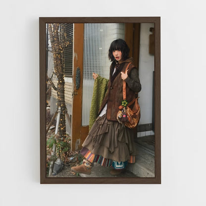 ap-japanese fashion-1 cadre Bois foncé