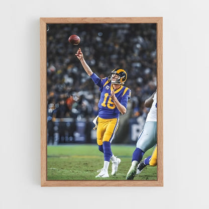 ap-jared goff-5 cadre Bois clair