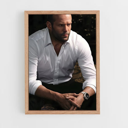 ap-jason statham-6 cadre Bois clair
