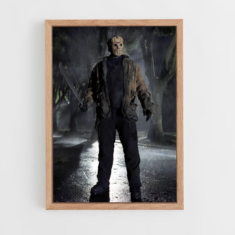 ap-jason voorhees-1 cadre Bois clair