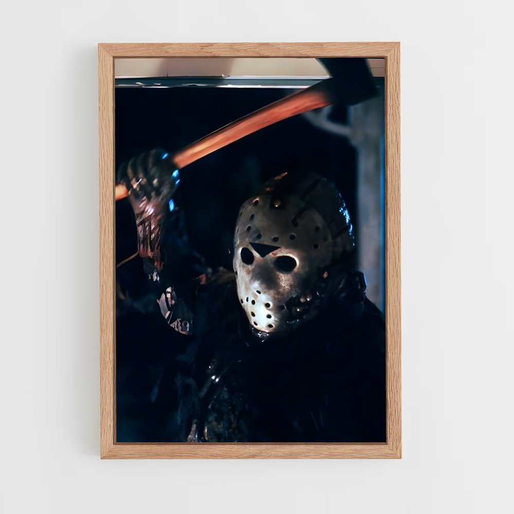 ap-jason voorhees-3 cadre Bois clair