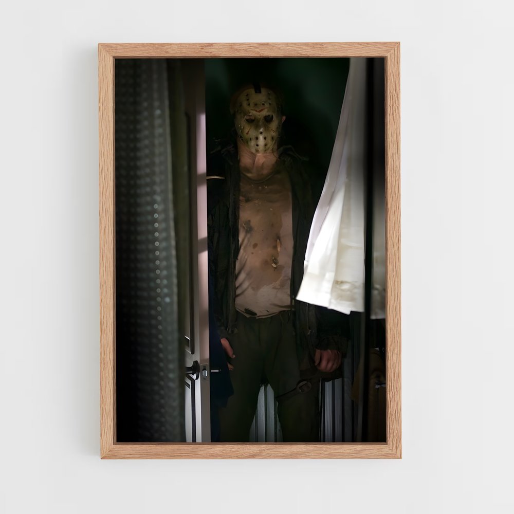 ap-jason voorhees-4 cadre Bois clair