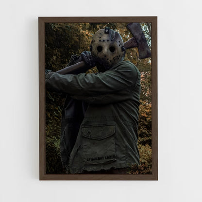 ap-jason voorhees-5 cadre Bois foncé