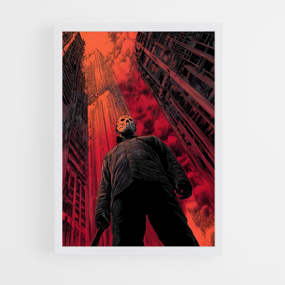 ap-jason voorhees-7 cadre Blanc
