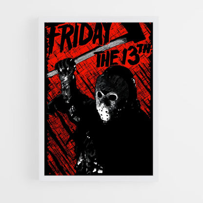 ap-jason voorhees-8 cadre Blanc