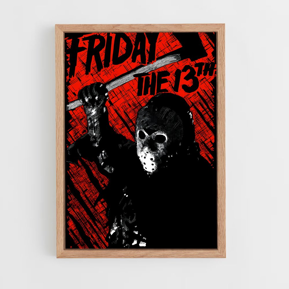 ap-jason voorhees-8 cadre Bois clair