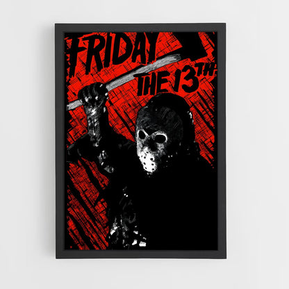 ap-jason voorhees-8 cadre Noir