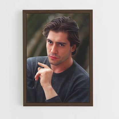 ap-javier bardem-4 cadre Bois foncé